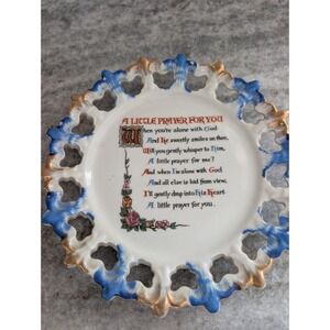 Vintage A LITTLE PRAYER FOR YOU Wall Hanging plate